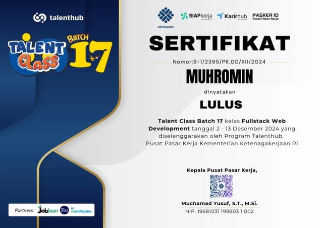 Fullstack Web Developer